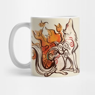 The fire Wolf Mug